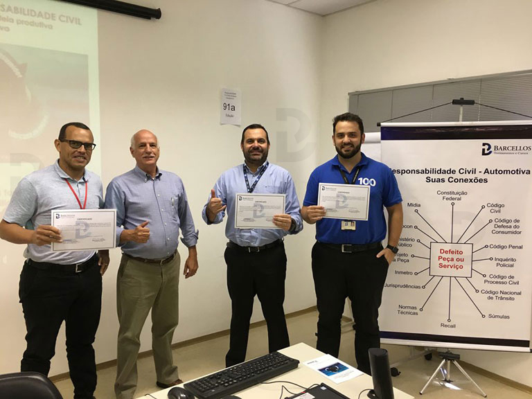 91ª Edição – Treinamento Responsabilidade Civil pelo Produto Automotivo – A Barcellos realizou – ZF do Brasil